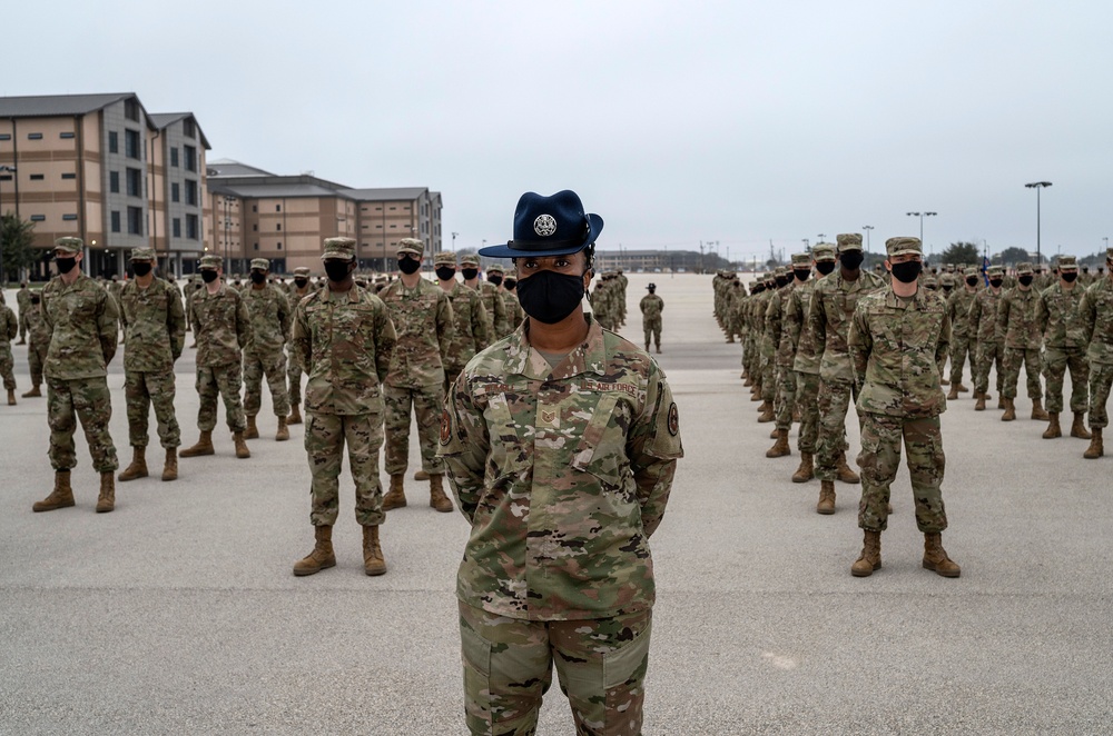 U.S. Air Force Basic Military Training Graduation and Coining Ceremony