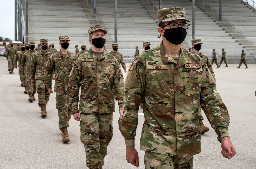 U.S. Air Force Basic Military Training Graduation and Coining Ceremony