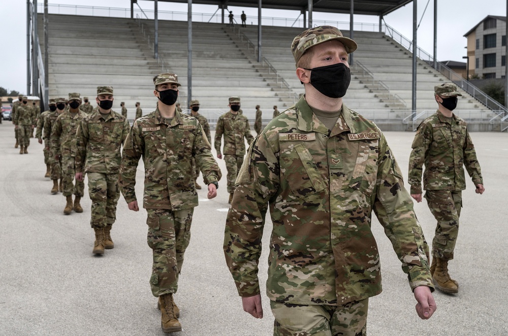 U.S. Air Force Basic Military Training Graduation and Coining Ceremony