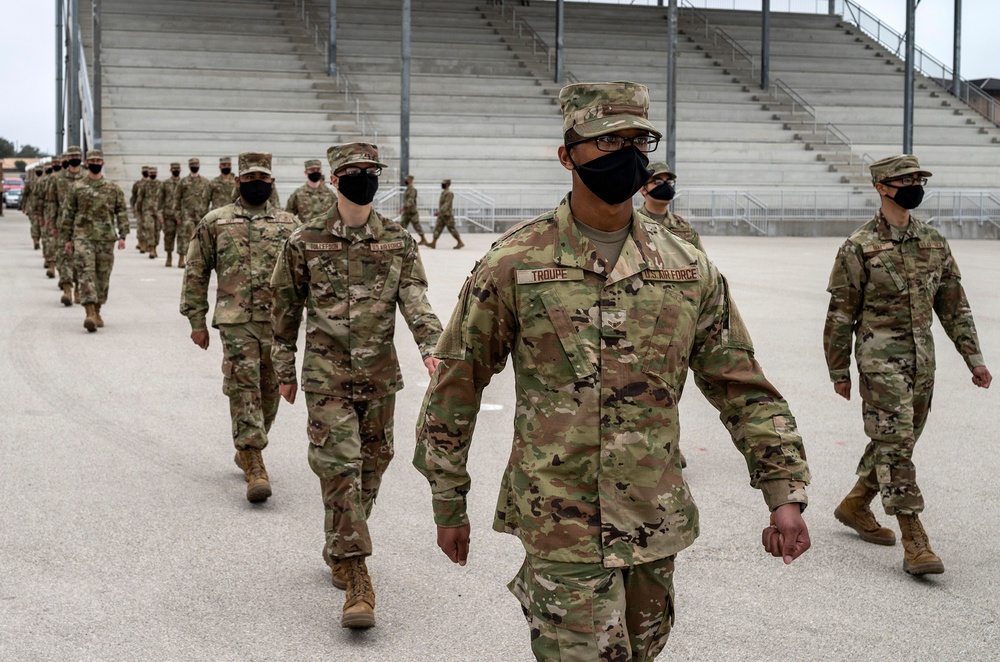 U.S. Air Force Basic Military Training Graduation and Coining Ceremony