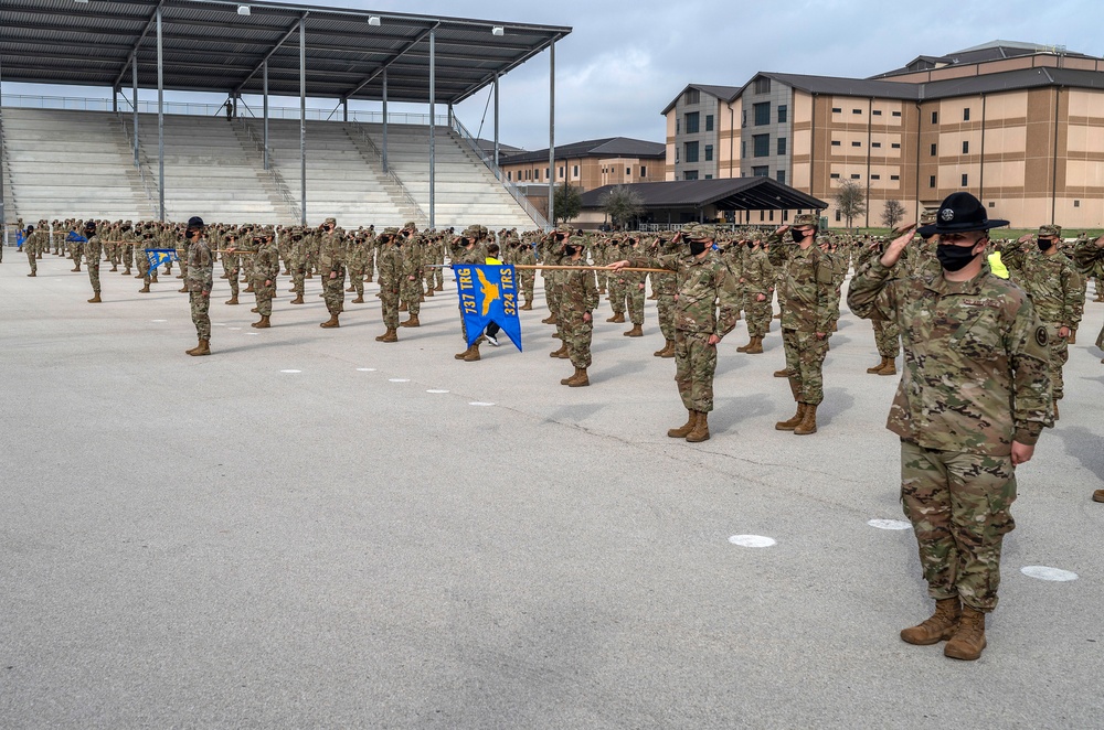 U.S. Air Force Basic Military Training Graduation and Coining Ceremony