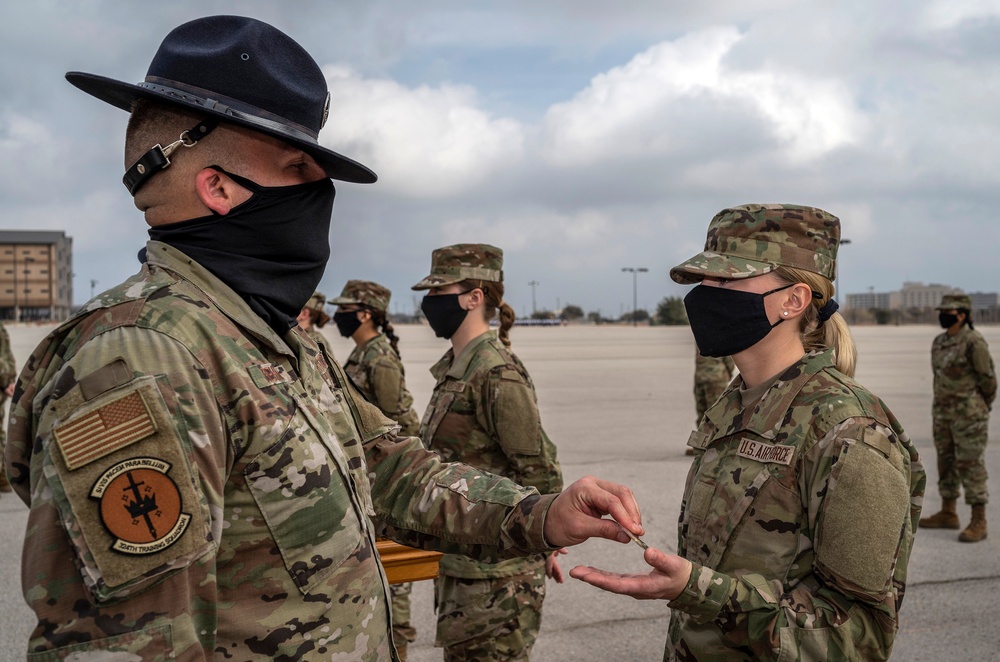 U.S. Air Force Basic Military Training Graduation and Coining Ceremony