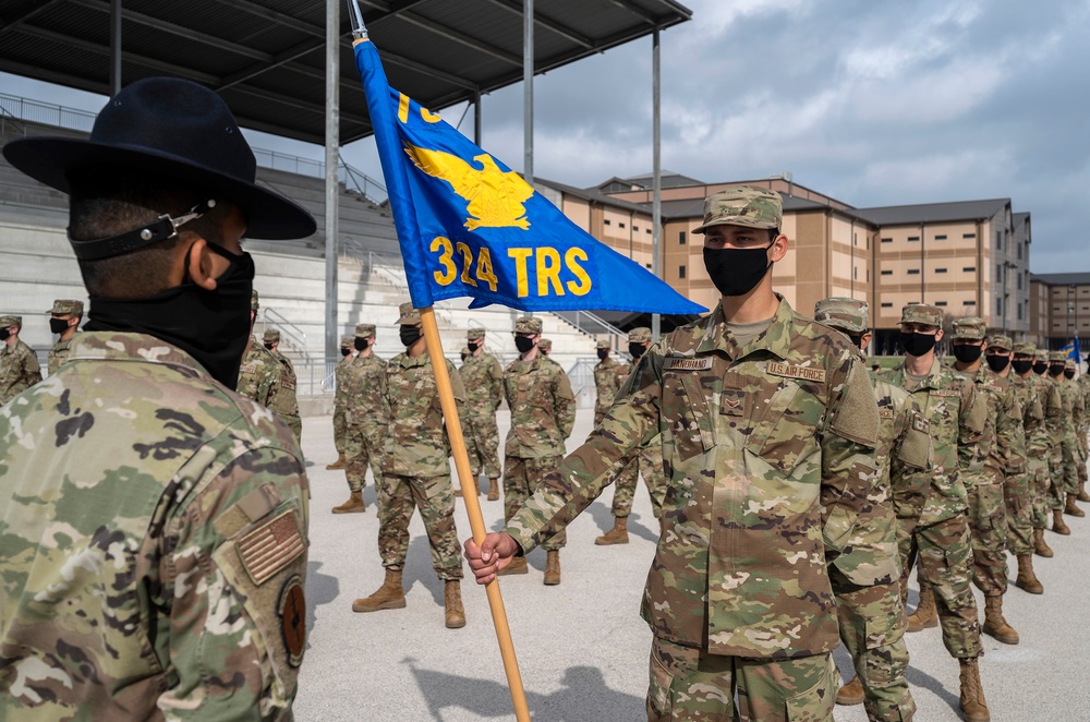 U.S. Air Force Basic Military Training Graduation and Coining Ceremony