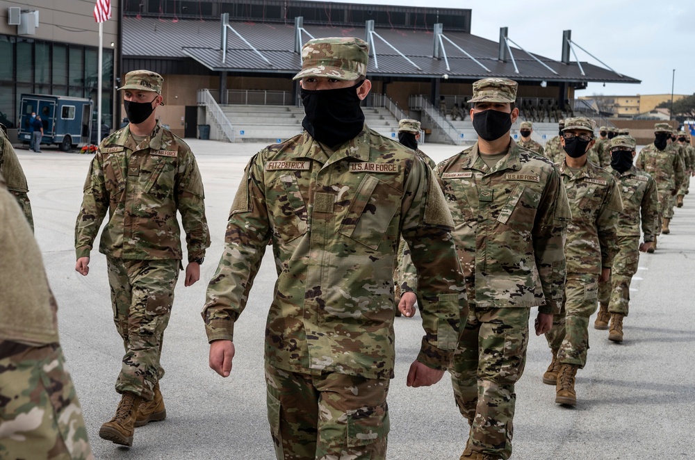 U.S. Air Force Basic Military Training Graduation and Coining Ceremony