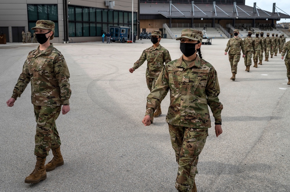 U.S. Air Force Basic Military Training Graduation and Coining Ceremony