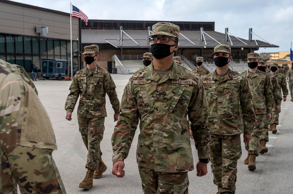 U.S. Air Force Basic Military Training Graduation and Coining Ceremony