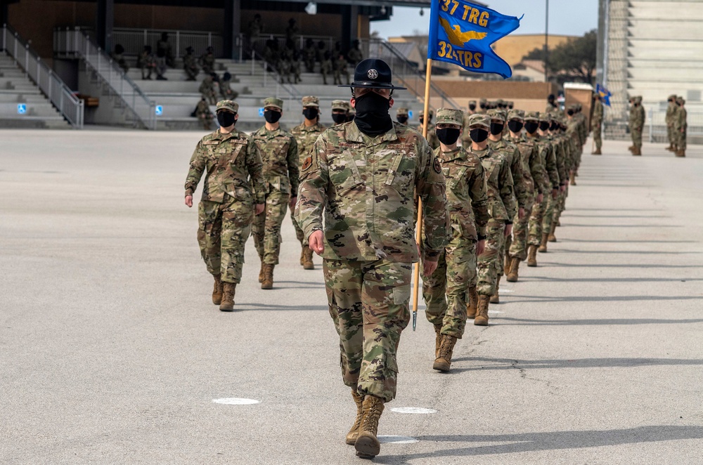 U.S. Air Force Basic Military Training Graduation and Coining Ceremony