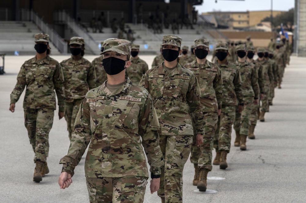 U.S. Air Force Basic Military Training Graduation and Coining Ceremony