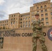Capt. Meier stands in front of Army South HQ