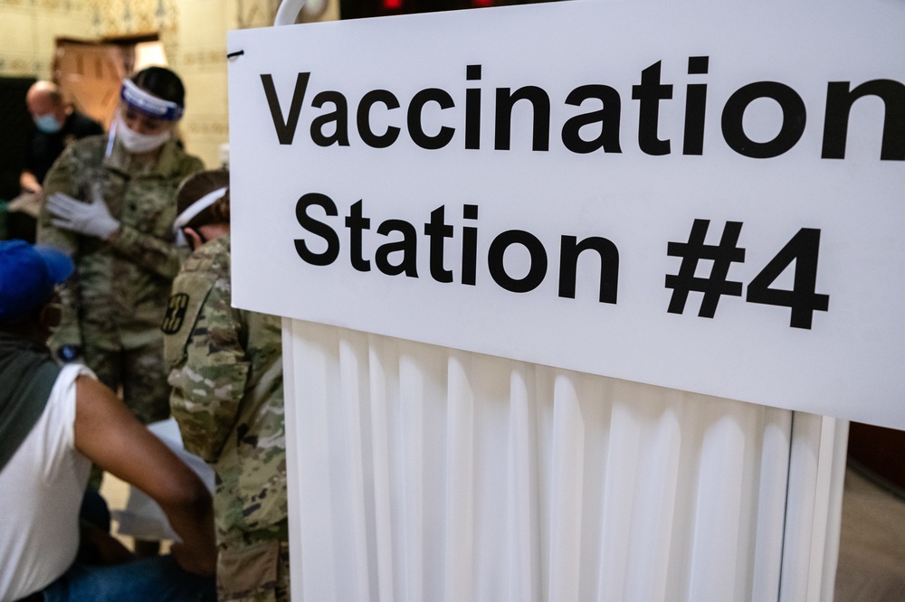 FEMA Opens Community Vaccination Center in Trenton