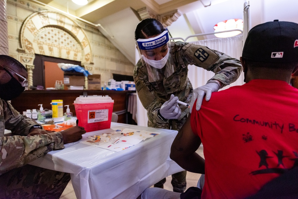 FEMA Opens Community Vaccination Center in Trenton