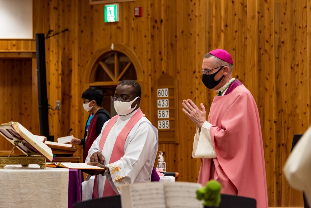 Auxiliary Bishop of the Archdiocese for the Military Services Visits NAF Atsugi