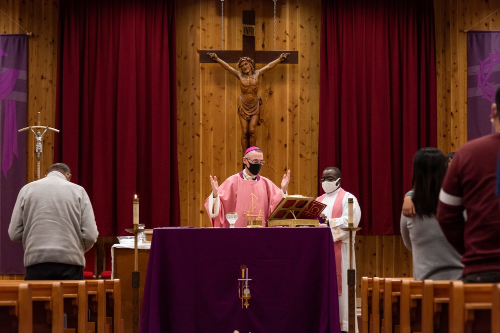 Auxiliary Bishop of the Archdiocese for the Military Services Visits NAF Atsugi