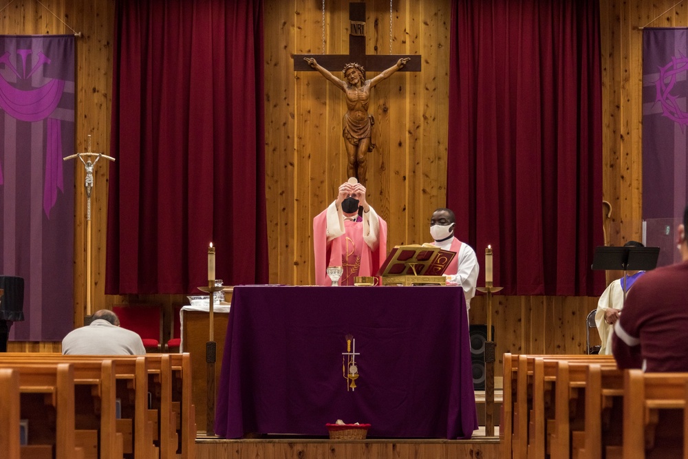 Auxiliary Bishop of the Archdiocese for the Military Services Visits NAF Atsugi