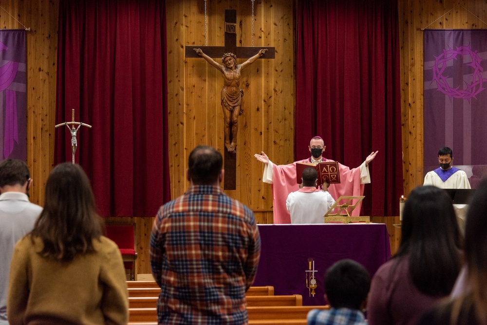 Auxiliary Bishop of the Archdiocese for the Military Services Visits NAF Atsugi