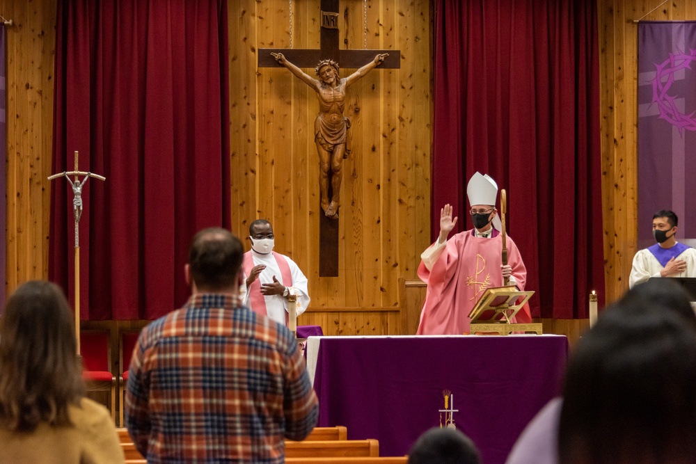 Auxiliary Bishop of the Archdiocese for the Military Services Visits NAF Atsugi