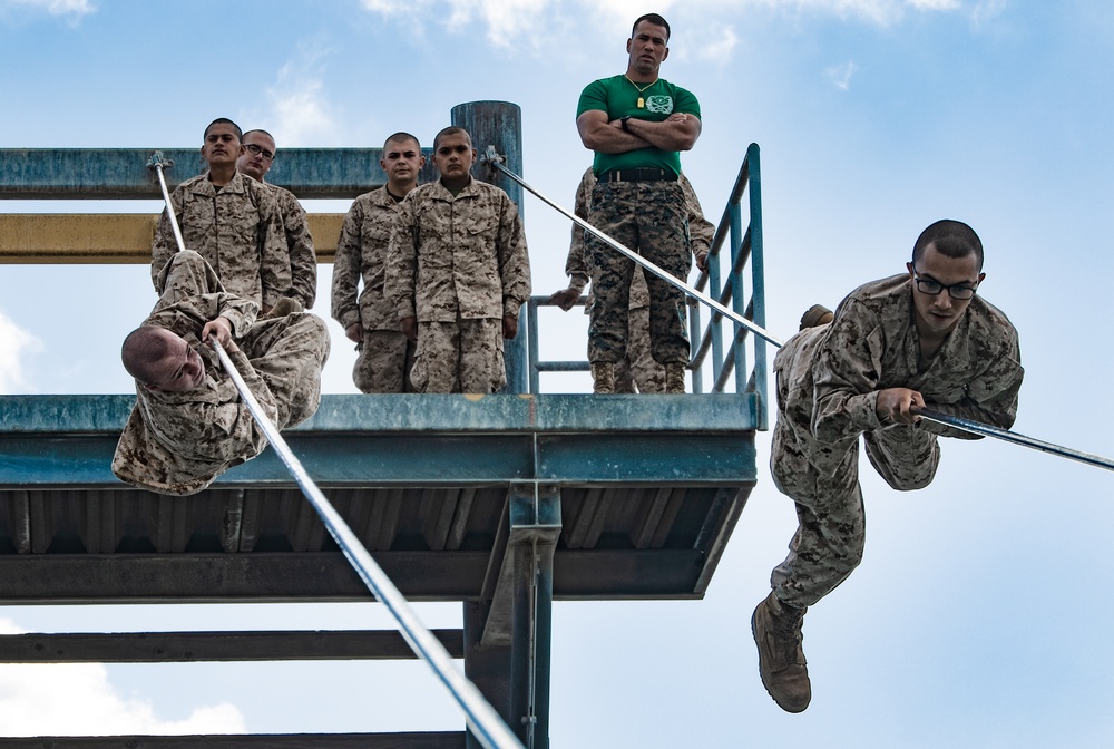 Lima Company, 3rd Recruit Training Battalion Conduct Confidence Course