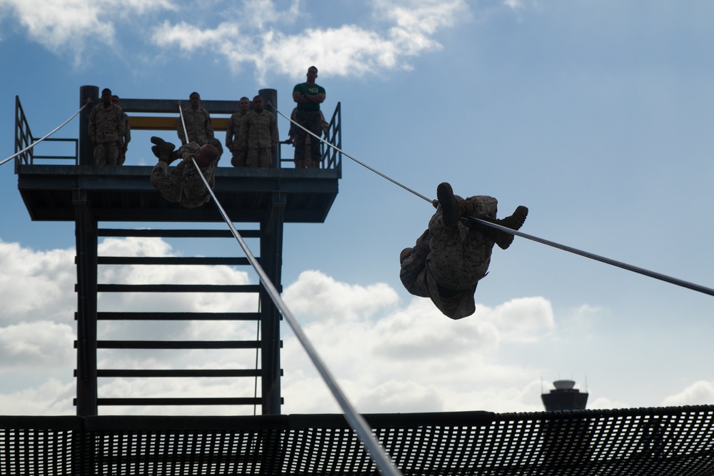 Lima Company, 3rd Recruit Training Battalion Conducts Confidence Course