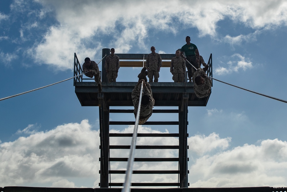 Lima Company, 3rd Recruit Training Battalion Conducts Confidence Course