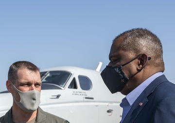 Secretary of Defense Lloyd Austin visits Yokota