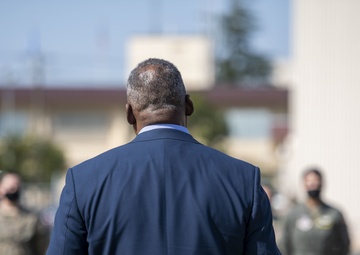 Secretary of Defense Lloyd Austin visits Yokota