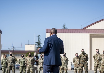 Secretary of Defense Lloyd Austin visits Yokota