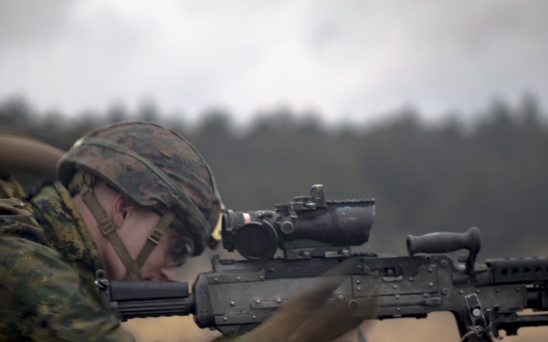 Echo Battery conducts small arm and crewserved weapons range