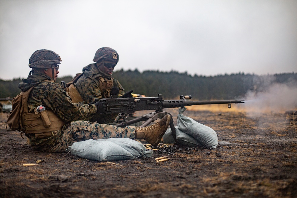 Echo Battery conducts small arm and crewserved weapons range