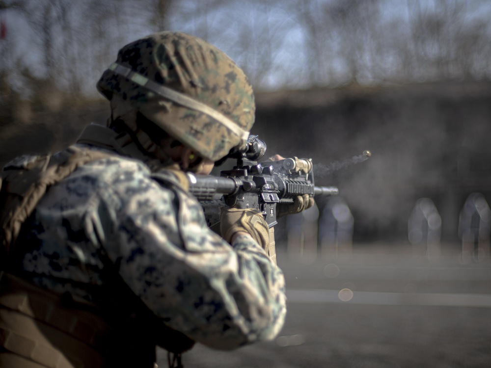 Echo Battery conducts small arm and crewserved weapons range