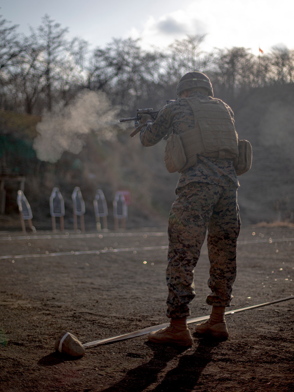 Echo Battery conducts small arm and crewserved weapons range