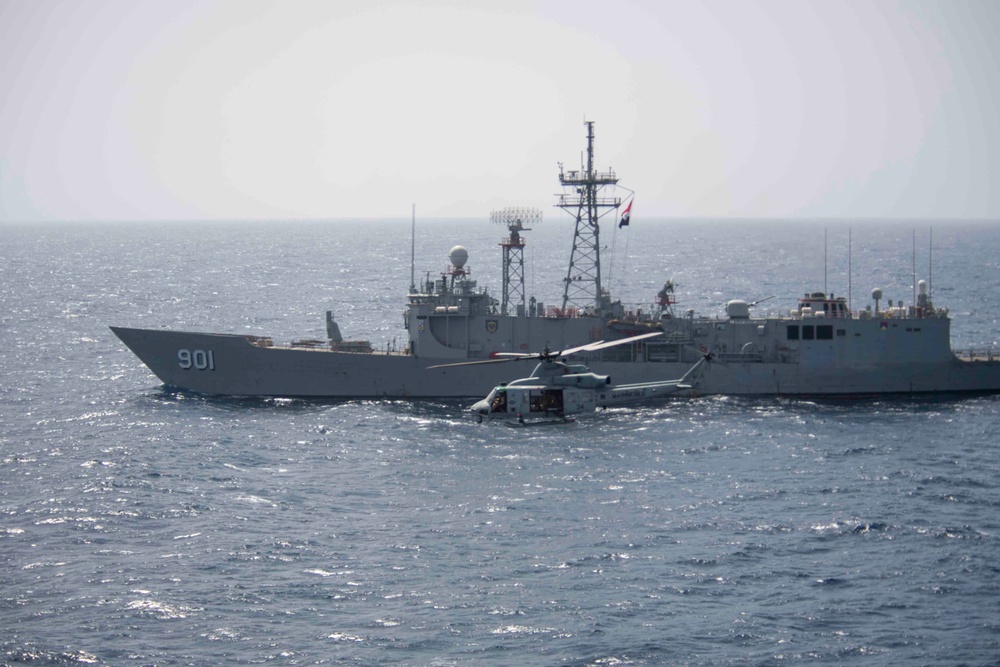 USS Somerset PASSEX with Egyptian Navy