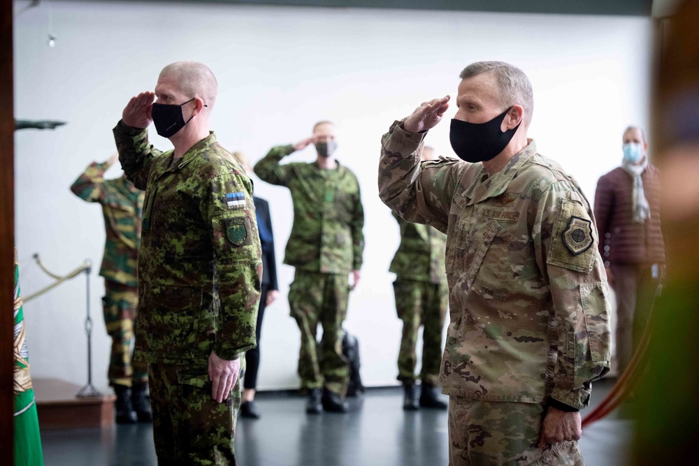 Estonian Chief of Defence Forces visits SHAPE