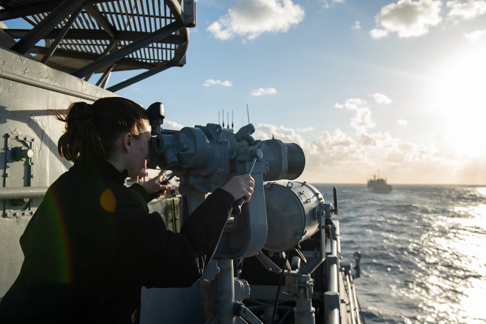 Monterey Conducts Replenishment-at-sea