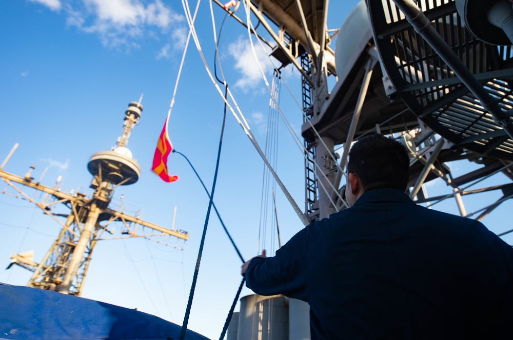 Monterey Conducts Replenishment-at-sea