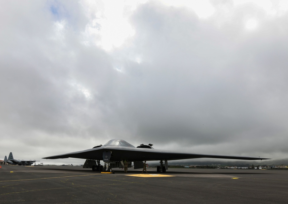 B-2 Spirit arrives at Lajes Field, Azores