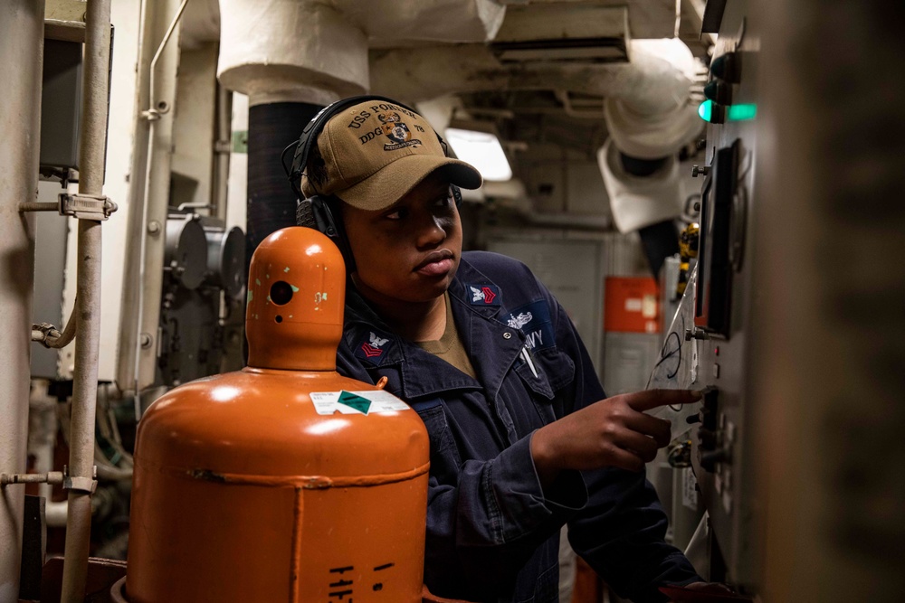 USS Porter Returns To Rota, Spain