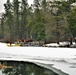 Fort McCoy firefighters practice surface ice rescue training at post's Swamp Pond