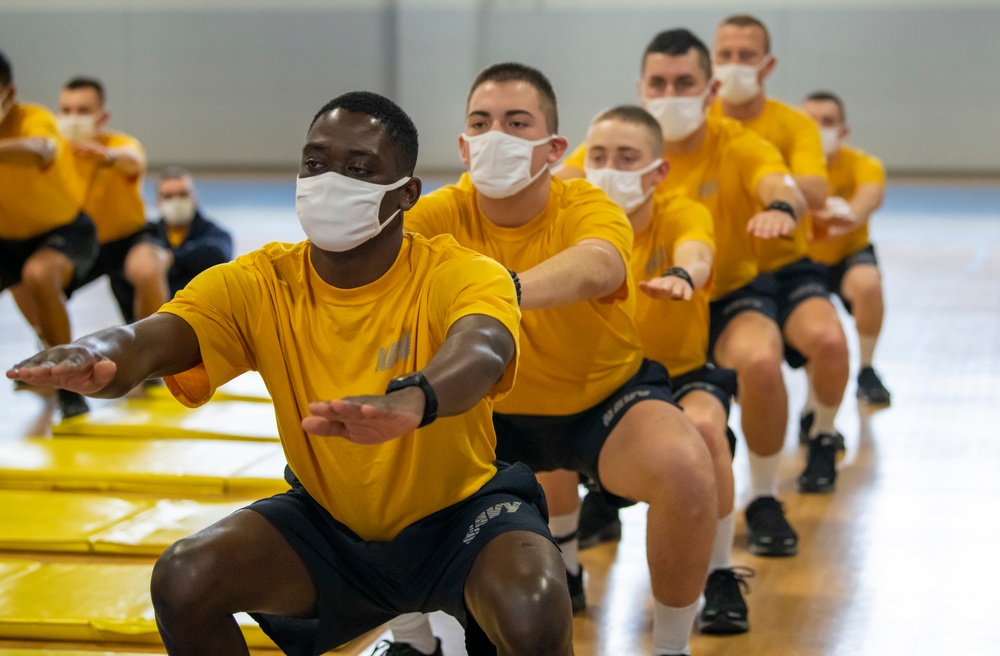 Recruit Final PFA Warmups, Push ups and Forearm Planks