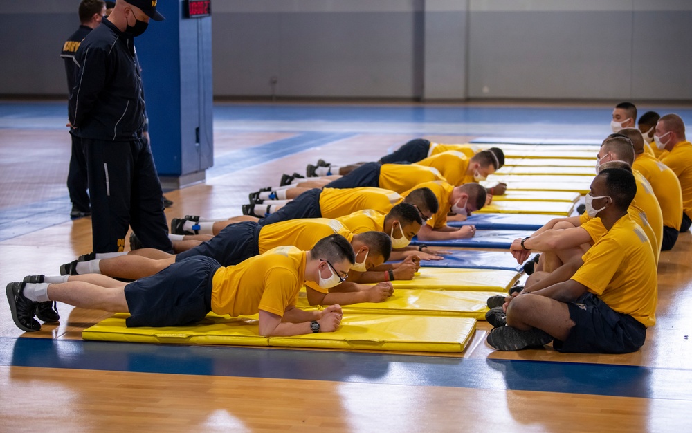 Recruit Final PFA Warmups, Push ups and Forearm Planks