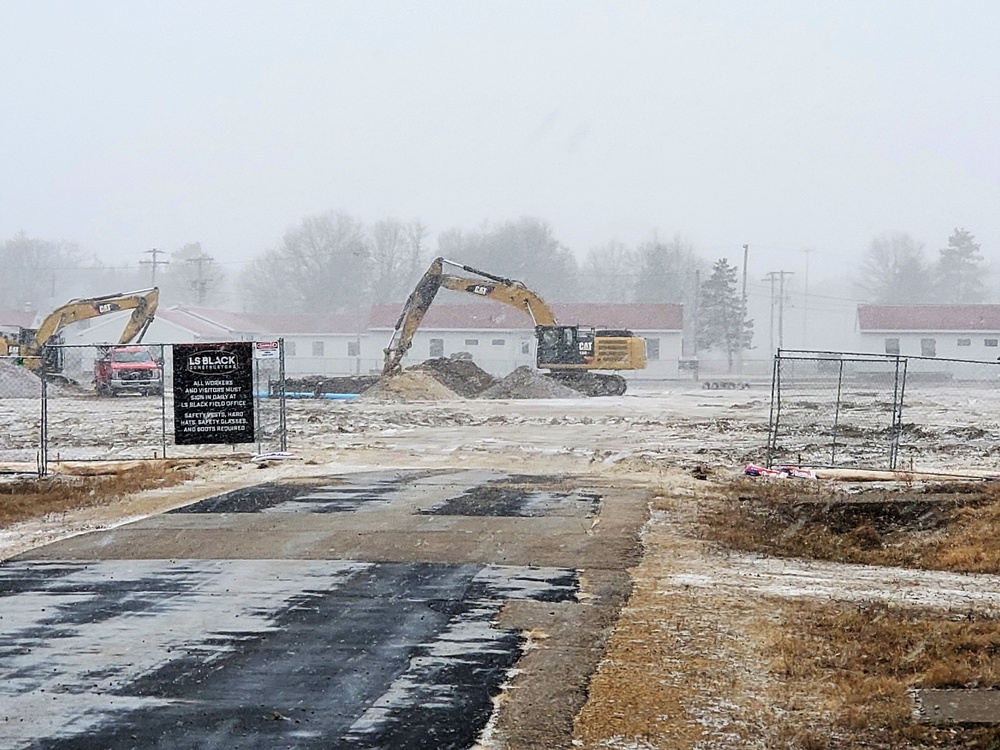 Second barracks construction project under way at Fort McCoyp