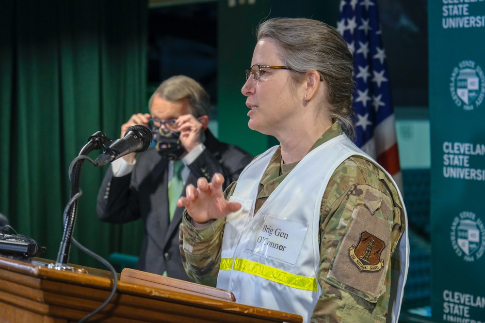 Joint interagency Press Conference at Wolstein Community Vaccination Center in Cleveland