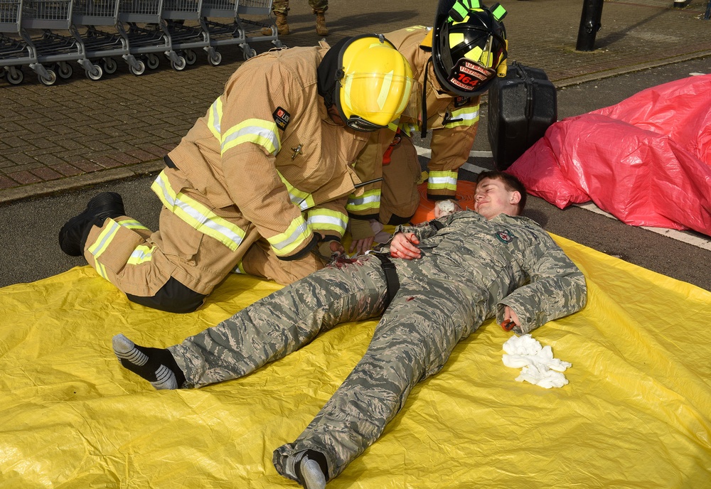 Active shooter exercise tests RAF Mildenhall’s emergency response