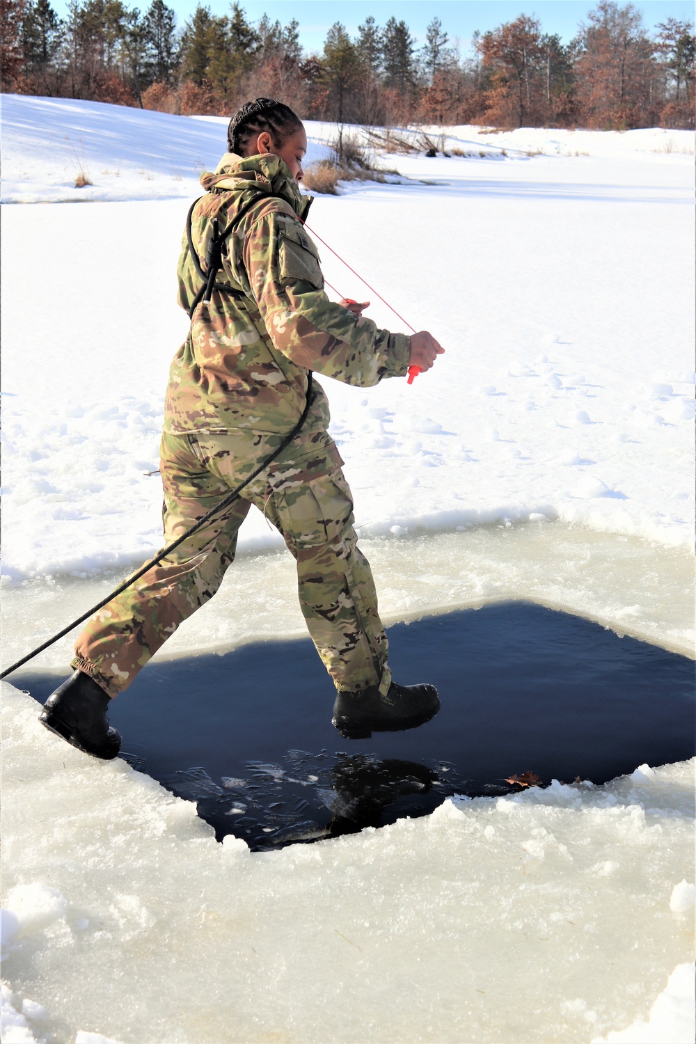 Cold-Weather Operations Course class 21-04 students conduct field training