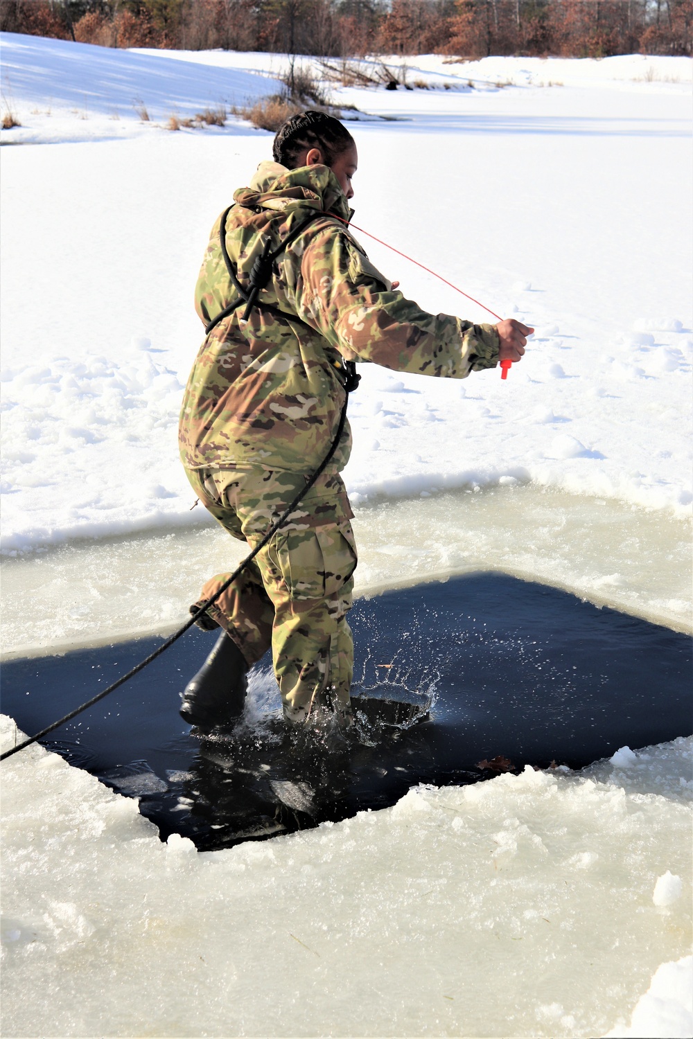 Cold-Weather Operations Course class 21-04 students conduct field training