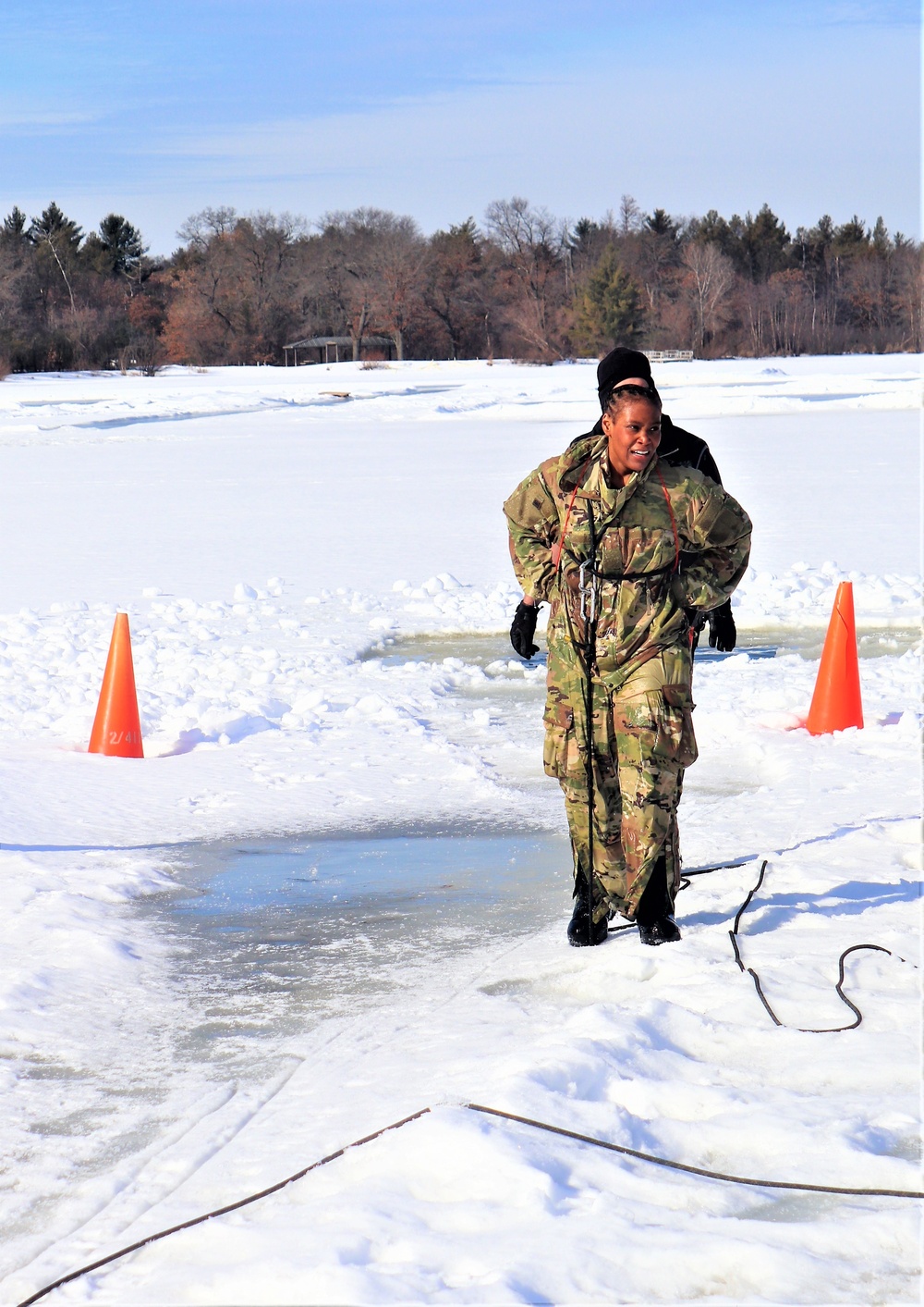 Cold-Weather Operations Course class 21-04 students conduct field training