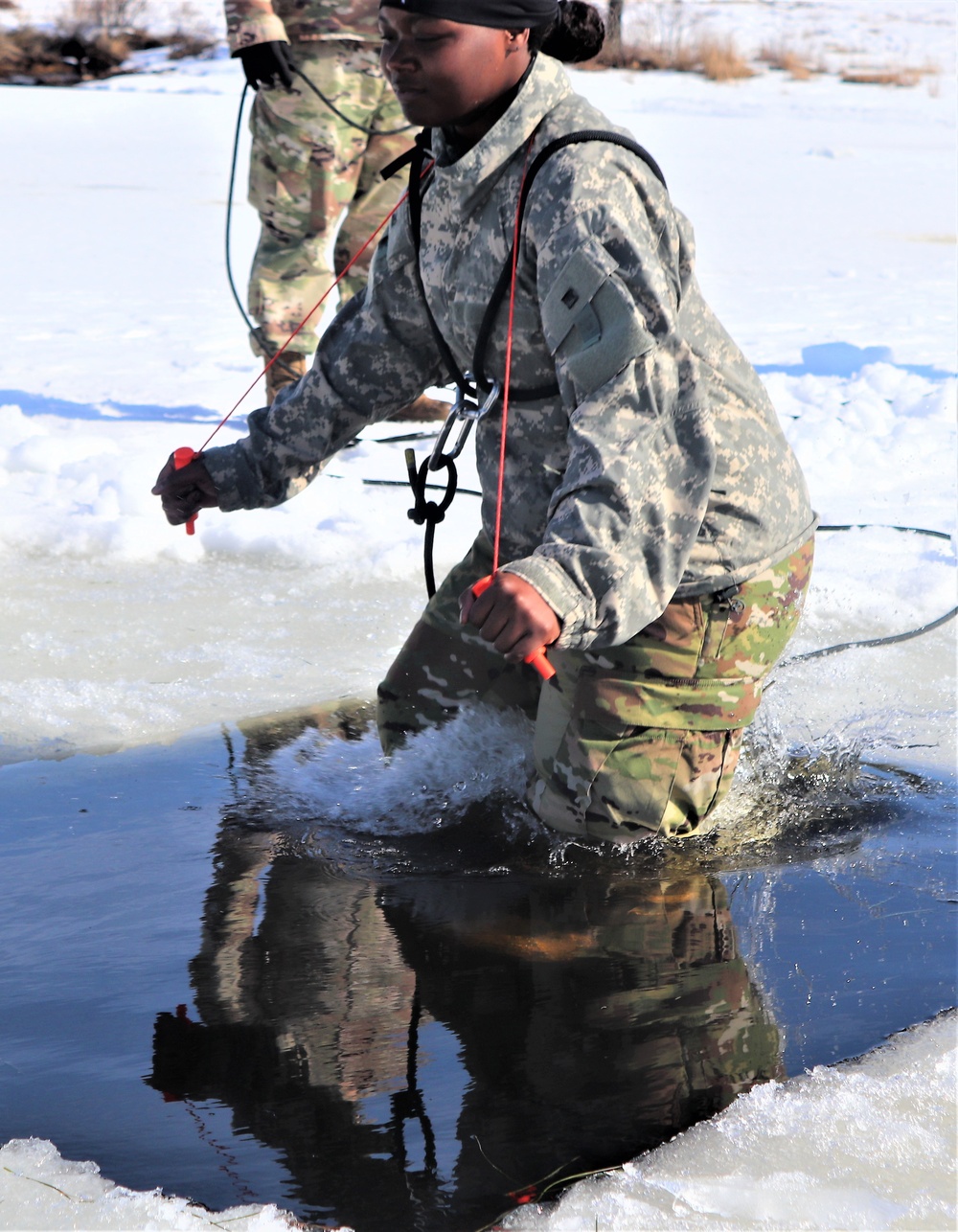 Cold-Weather Operations Course class 21-04 students conduct field training