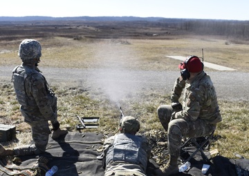 Wright-Patterson Air Force Base Combat Arms Trainers support readiness mission with machine gun training