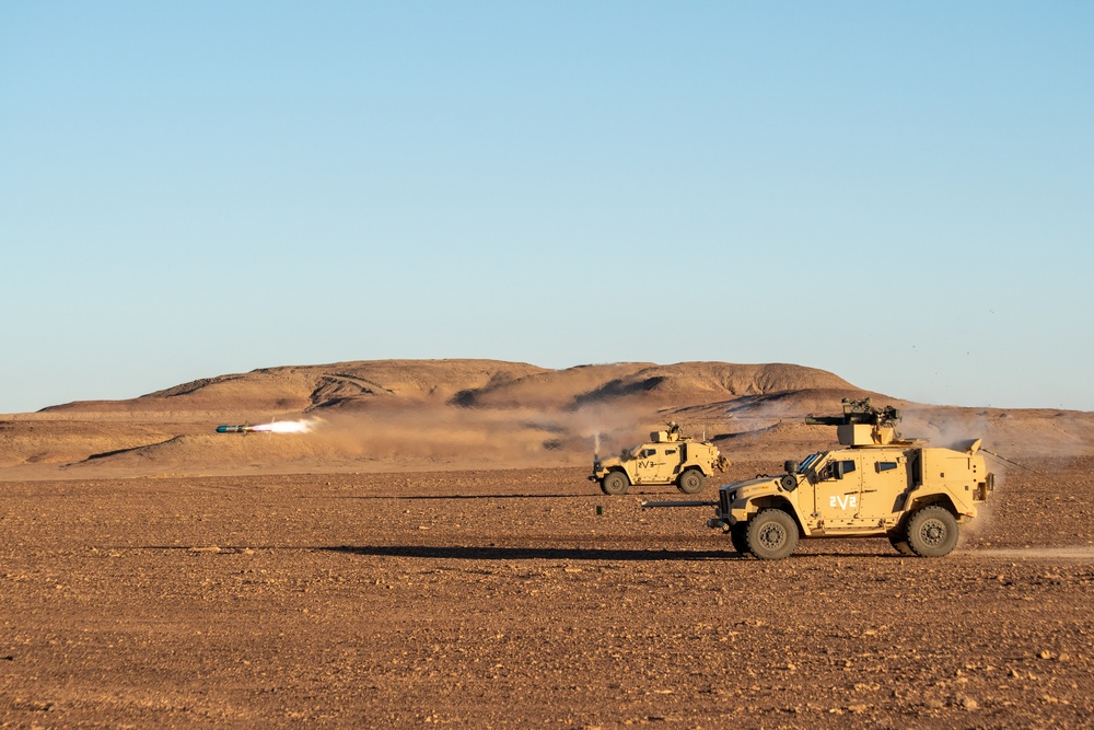 CAAT 2 Marines fire TOW missile systems in Tabuk, KSA