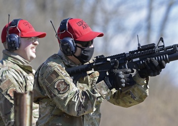 Wright-Patterson Air Force Base Combat Arms Trainers support readiness mission with machine gun training