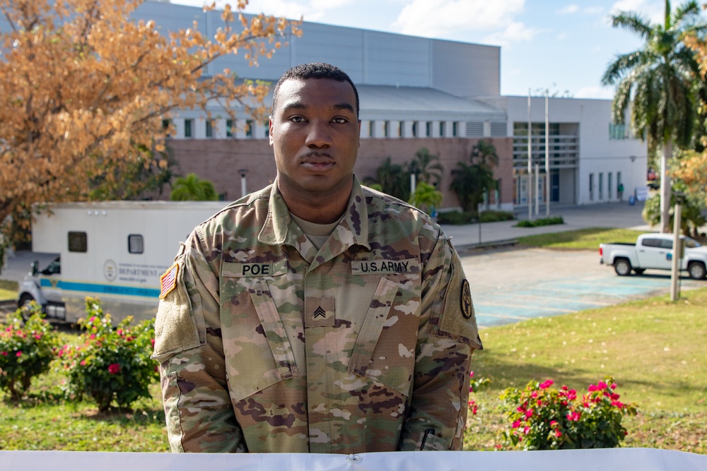Joint Base Lewis-McChord Soldiers help out at St. Thomas Community Vaccination Center